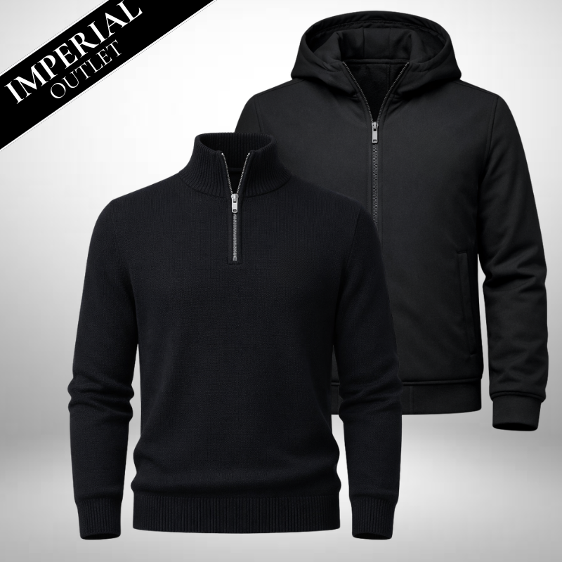 Set: Half-Zip Pullover + Winterjacke