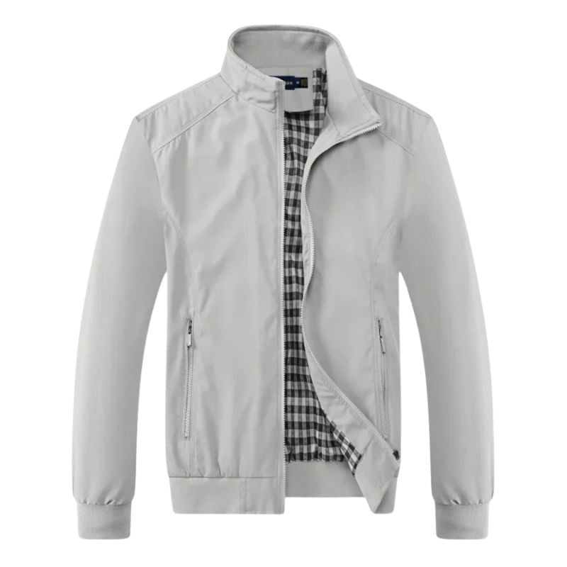 Elegante Herrenjacke mit hohem Kragen