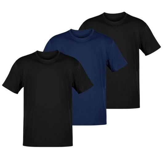 Set aus drei klassischen Basic-Shirts