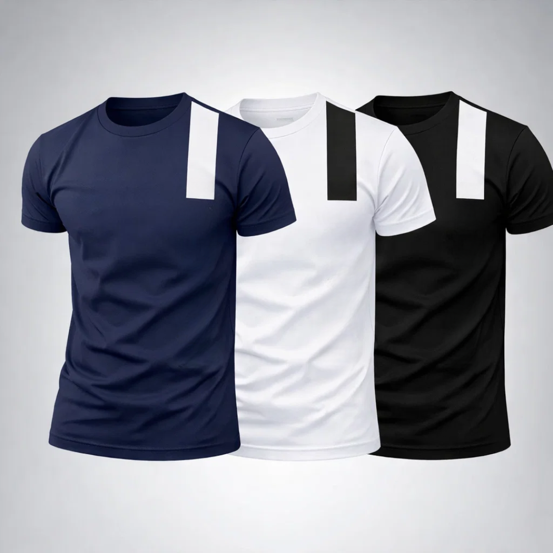 Herren T-Shirt Set (3 Stück) – Ideal für Sport und Alltag