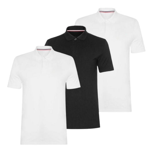 3er-Set klassische Poloshirts