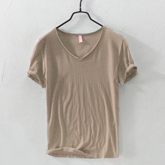 Herren Slim-Fit V-Ausschnitt T-Shirt