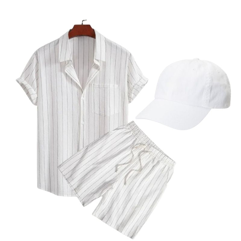 Sommer-Set: Poloshirt mit Shorts + kostenlose Kappe