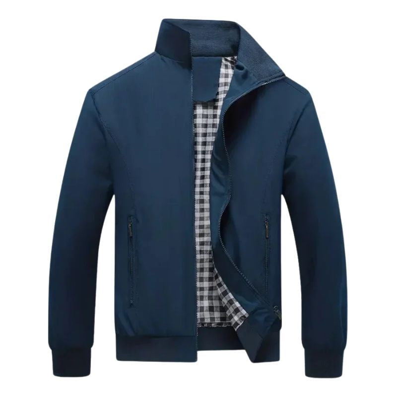 Elegante Herrenjacke mit hohem Kragen