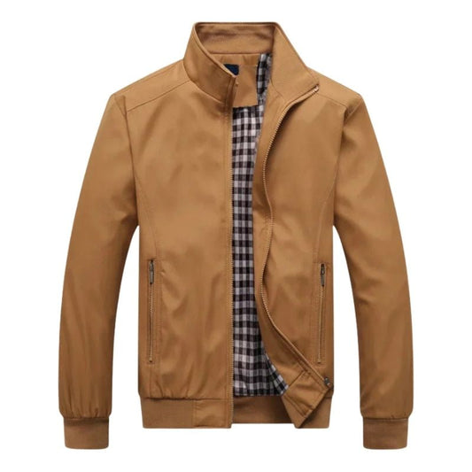 Elegante Herrenjacke mit hohem Kragen