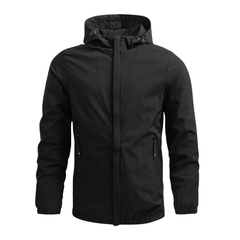 Warme Winterjacke mit schützender Kapuze