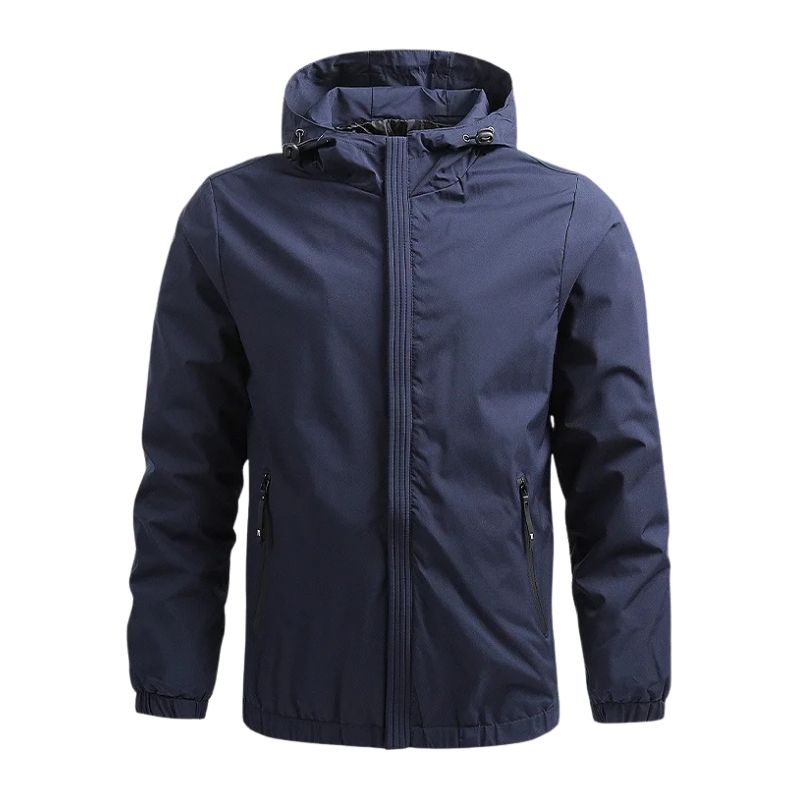 Warme Winterjacke mit schützender Kapuze