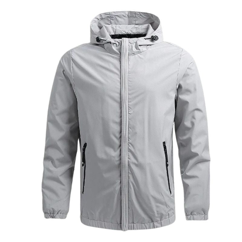 Warme Winterjacke mit schützender Kapuze