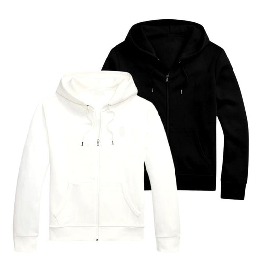 Zip-Hoodie im Doppelpack – zweiter gratis (Abverkauf)