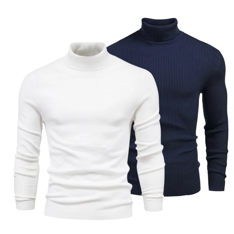Rollkragenpullover im Doppelpack – zweiter gratis (Abverkauf)