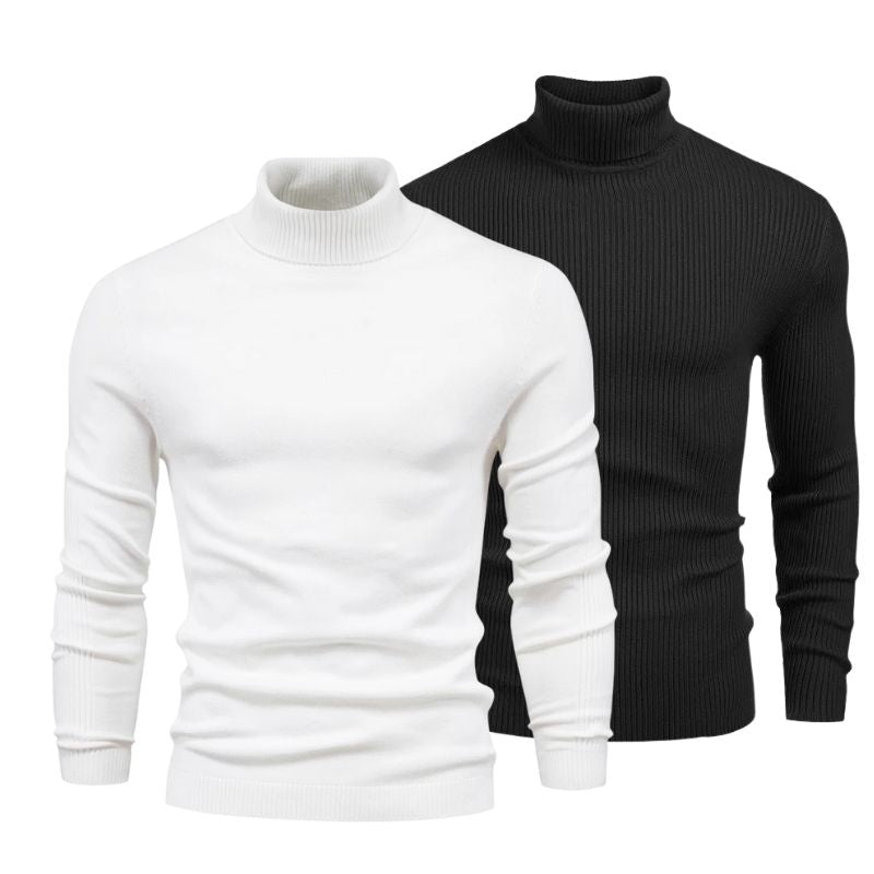 Rollkragenpullover im Doppelpack – zweiter gratis (Abverkauf)