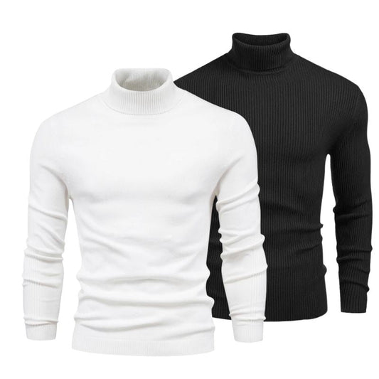 Rollkragenpullover im Doppelpack – zweiter gratis (Abverkauf)