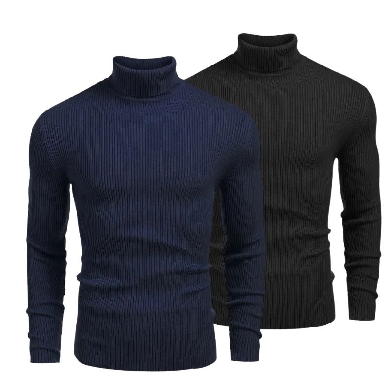Rollkragenpullover im Doppelpack – zweiter gratis (Abverkauf)