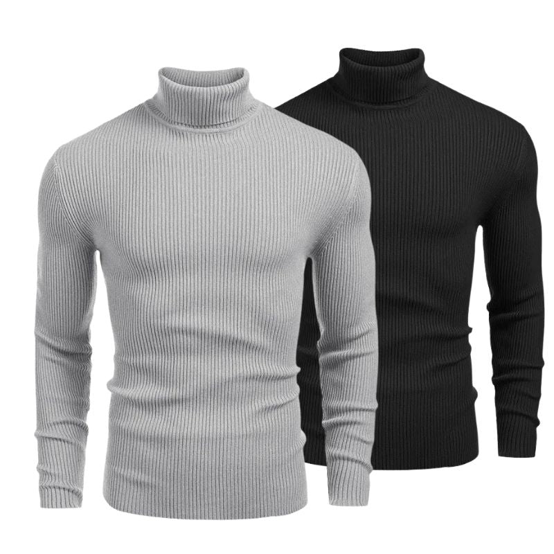 Rollkragenpullover im Doppelpack – zweiter gratis (Abverkauf)