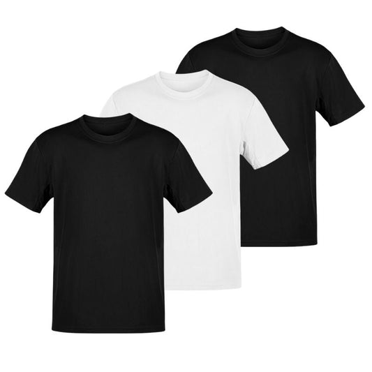 Set aus drei klassischen Basic-Shirts