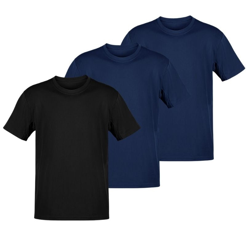 Set aus drei klassischen Basic-Shirts