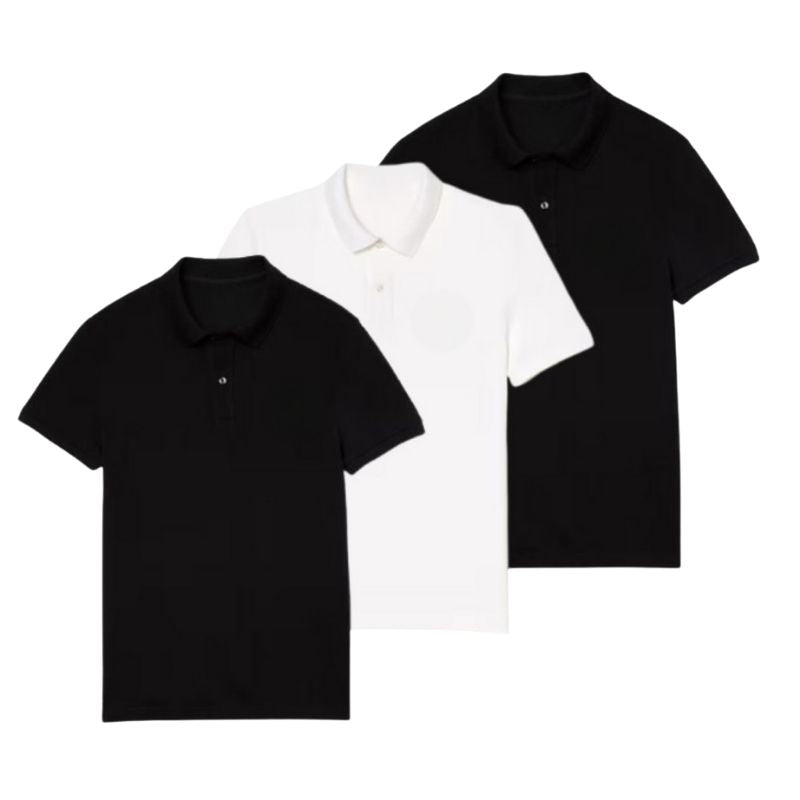 3er-Set elegante Poloshirts