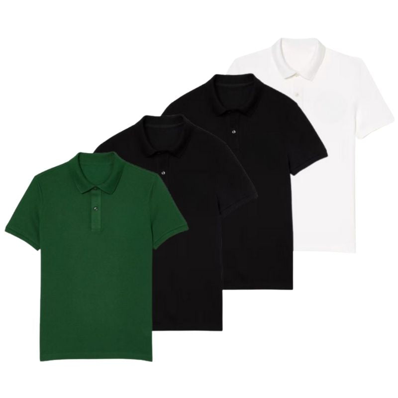 4er-Set elegante Poloshirts