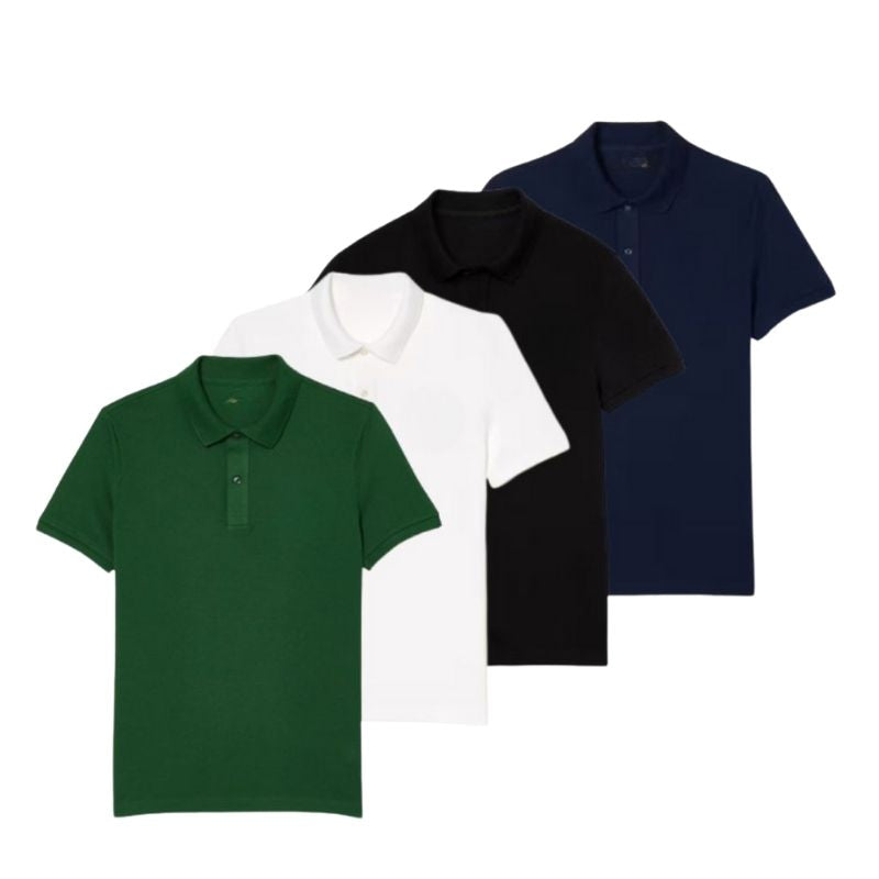 4er-Set elegante Poloshirts