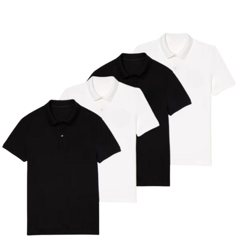4er-Set elegante Poloshirts