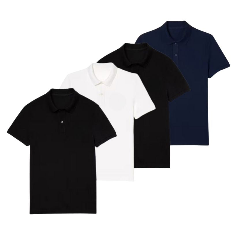4er-Set elegante Poloshirts