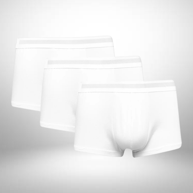 3er-Set weiße Boxershorts