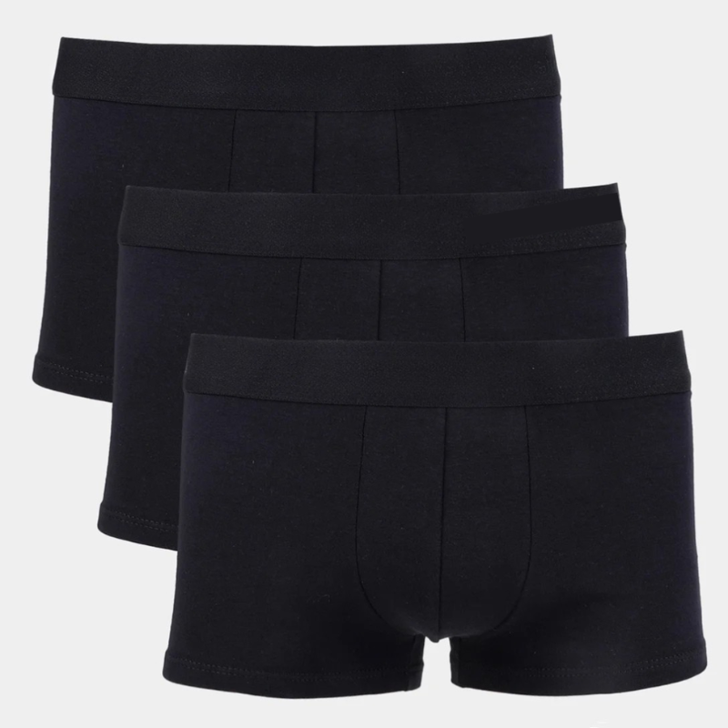 3er-Set schwarze Boxershorts